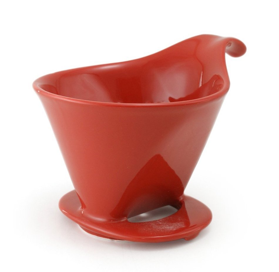 ZERO JAPAN Ceramic Coffee Dripper - Large - Drip Cone Brewer (Black) N2