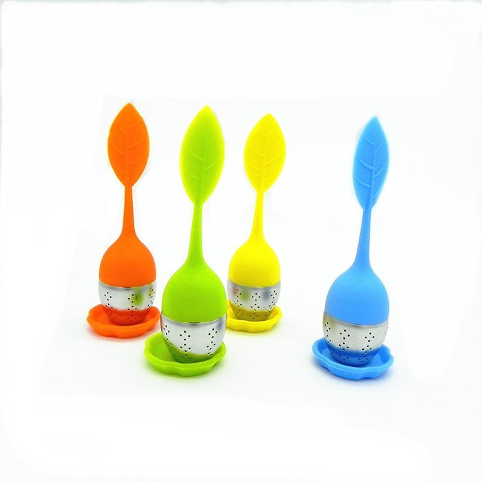 Stainless Steel Tea Infuser for Loose Leaf Tea 4 Pack Durable Food Grade Silicone Tea Infuser N3