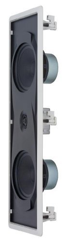 Yamaha Natural Sound Custom Easy-to-install In-Wall Flush Mount 2-Way 130 watts Speaker (Set of 4) with 1" Soft...