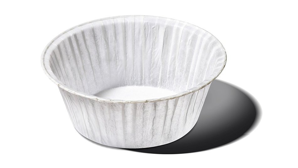 Single Potion Muffin Cups Free Standing Good For Cup Cakes, Quiche Or Souffle Corn Muffin Color WHITE Size B 2...