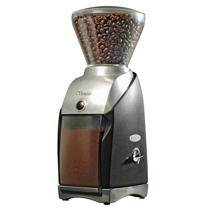 Baratza Virtuoso Conical Burr Grinder + Coastline Digital Pocket Scale + Brushtech Grinder Brush