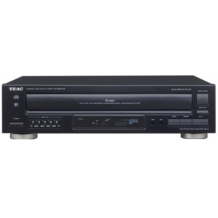 Teac 5-Disc Carousel CD Player with Remote (12-PD-D2610MK2) with Trisonic Laser Lens Cleaner for DVD/CD Players N5