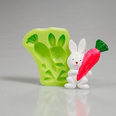 Y&XL&H Easter Bunny Carrot Silicone Mould Fondant Cake Decorating Tools for Chocolate Cupcake Candy Making Clay...