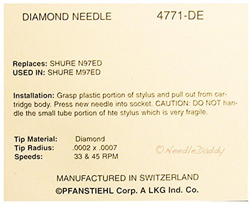 STEREO TURNTABLE NEEDLE STYLUS Shure M111HE N111HE 771-DE RXT-5 RXT-6 V15RS
