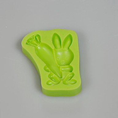 Y&XL&H Easter Bunny Carrot Silicone Mould Fondant Cake Decorating Tools for Chocolate Cupcake Candy Making Clay... N2