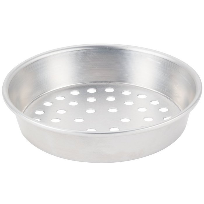 American Metalcraft A90071.5SP 7" x 1 1/2" Super Perforated Standard Weight Aluminum Tapered / Nesting Pizza Pan