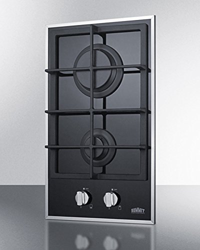 2-burner Gas-on-glass Cooktop With Sealed Burners and Cast Iron GRA...