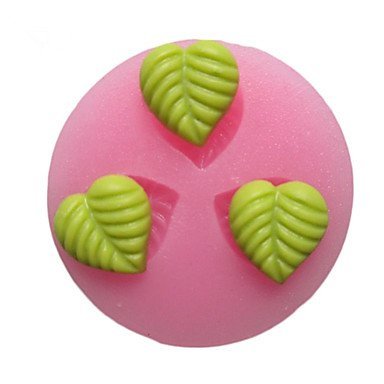 Y&XL&H Three Holes Leaf Leaves Silicone Mold Fondant Molds Sugar Craft Tools Resin flowers Mould For Cakes N3