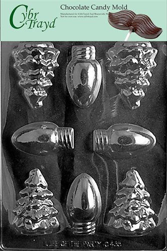 Cybrtrayd C435 Bulbs/Tree Life of the Party Chocolate Candy Mold with Exclusive Cybrtrayd Copyrighted Chocolate...