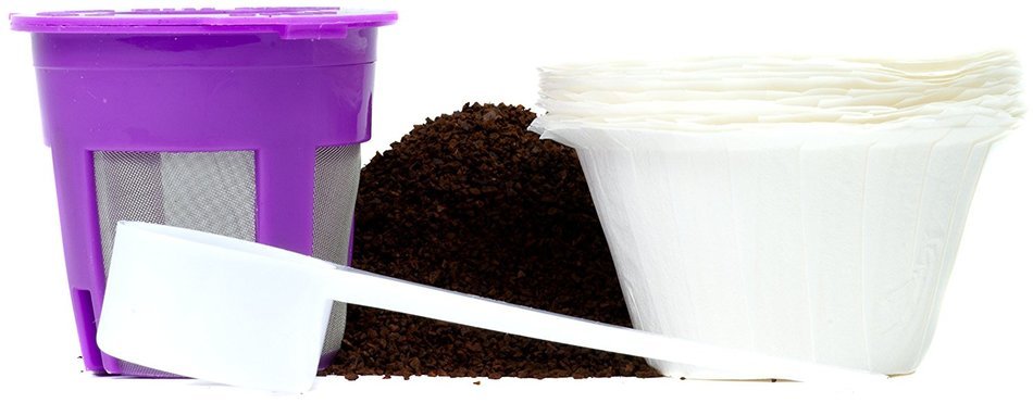 Reusable K Cup Bundle w/ Filters & Coffee Scoop for Keurig 2.0 Brewers by Nature's Kitchen N5
