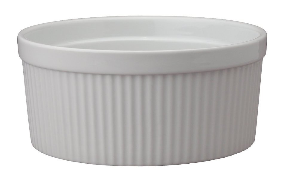 HIC Porcelain Souffle 8-inch, 64-ounce, 2-quart