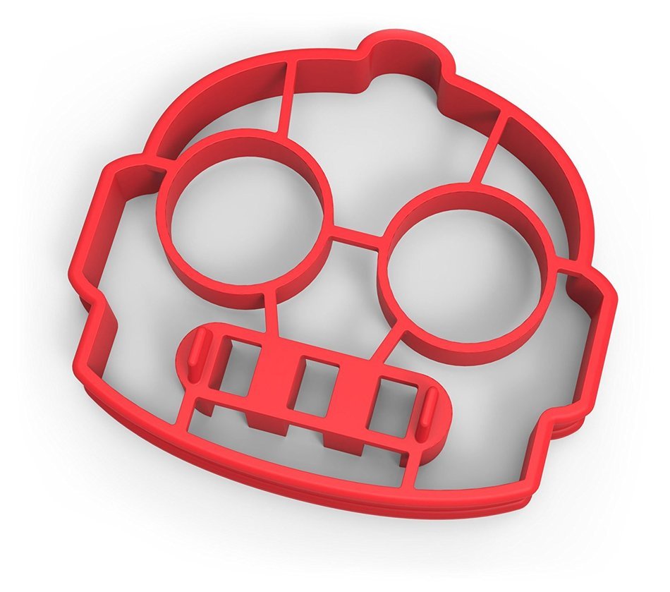 Fred & Friends FUNNY SIDE UP, Skull Egg Mold N3