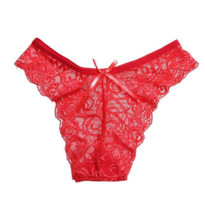 Underpants ，Beautyvan Comfortable 2016 New lingerie Red Women Butterfly Back Lace Underwear Lady Hot (Beige) N31