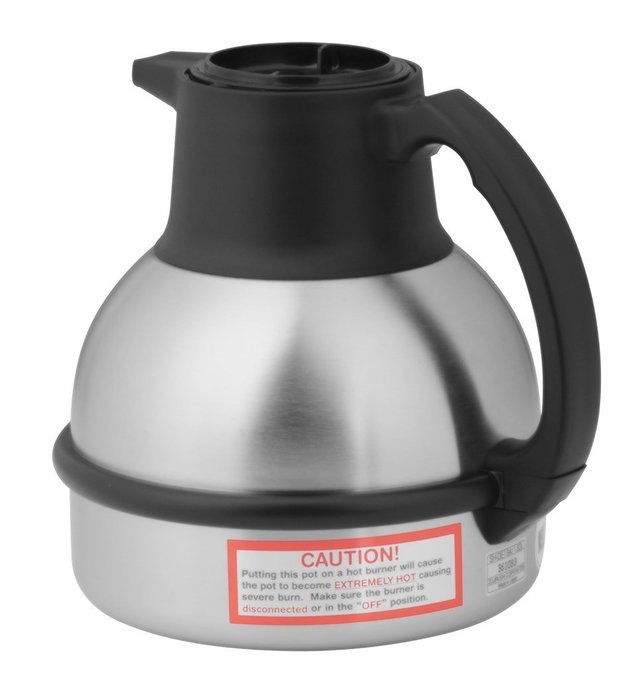 BUNN 36029.0001 Zojirushi 64 oz. Stainless Steel Deluxe Thermal Carafe with Black Top