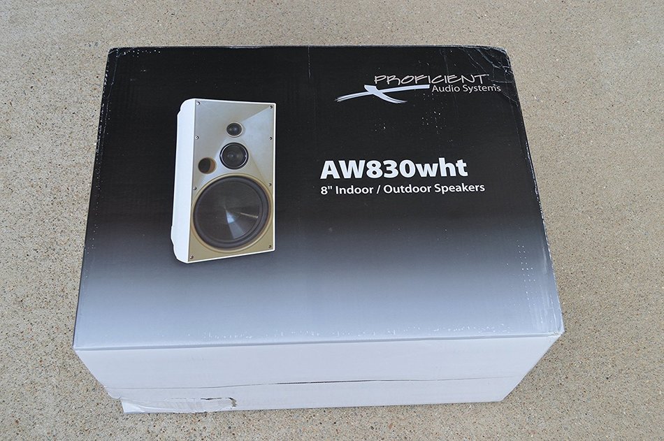 PROFICIENT AUDIO SYSTEMS AW830-WHITE 8" Indoor/Outdoor Speakers (White) N2