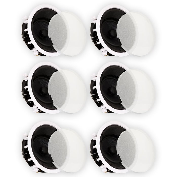 Theater Solutions TSS6A Home Theater Deluxe In Ceiling 6.5" Angled 6 Speaker Set 6TSS6A N4