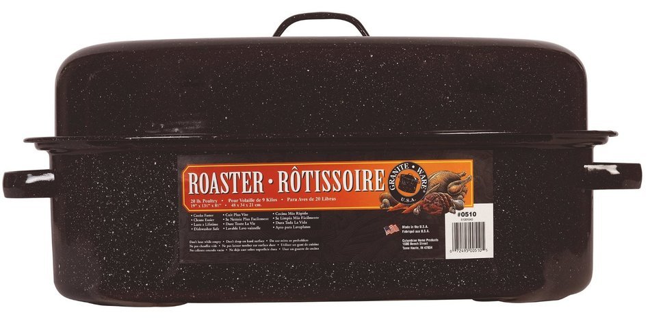 Granite Ware 0510-4 19-Inch Covered Oval Roaster