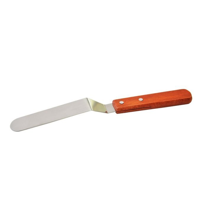 APRO 4-piece Set of Spatulas,10.4"&12.2"Offset,10.4"&12.2"Straight Stainless Steel Icing Wooden Handle Spatulas... N5