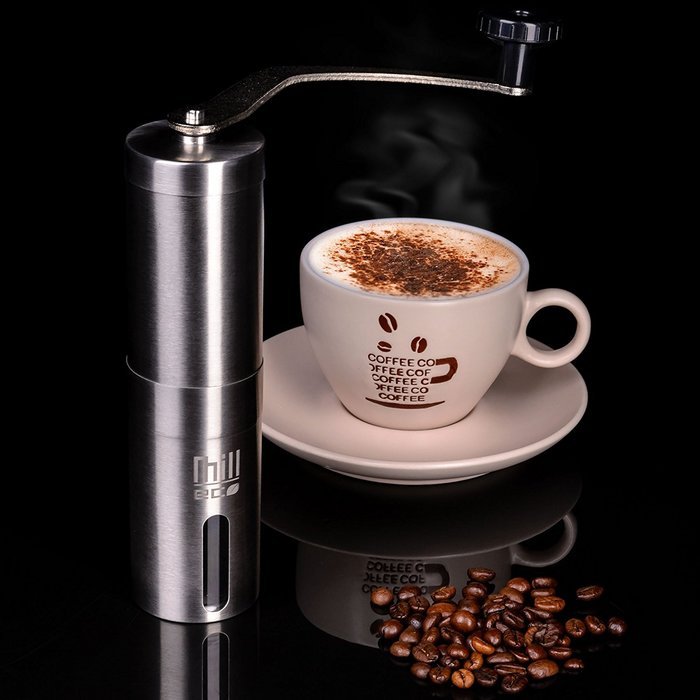 Mill Eco - Manual Coffee Grinder - Best Burr bean Grinder - Stainless ...