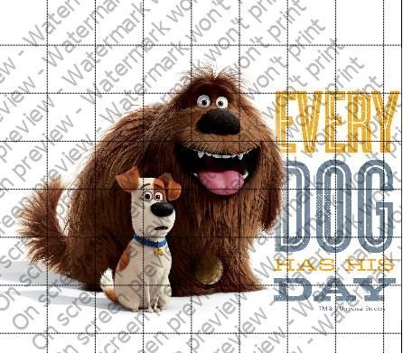 Secret Life Of Pets Licensed Edible Cake Topper #8370 N2