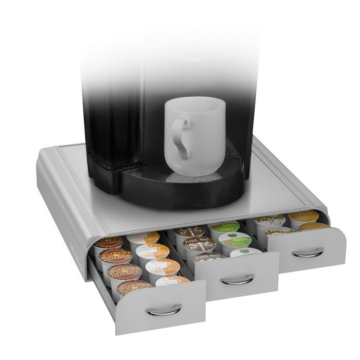 Mind Reader Anchor' Coffee Pod Storage Drawer for 50 Nespresso Capsules, White N64
