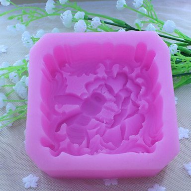Y&XL&H Bee Flowers Handmade Soap Mold Fondant Cake Chocolate Silicone Mold, Decoration Tools Bakeware