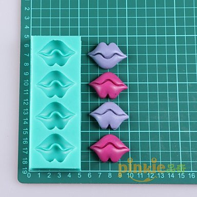 Sher Lips Shaped Fondant Cake Chocolate Silicone Molds,Decoration Tools Bakeware N2