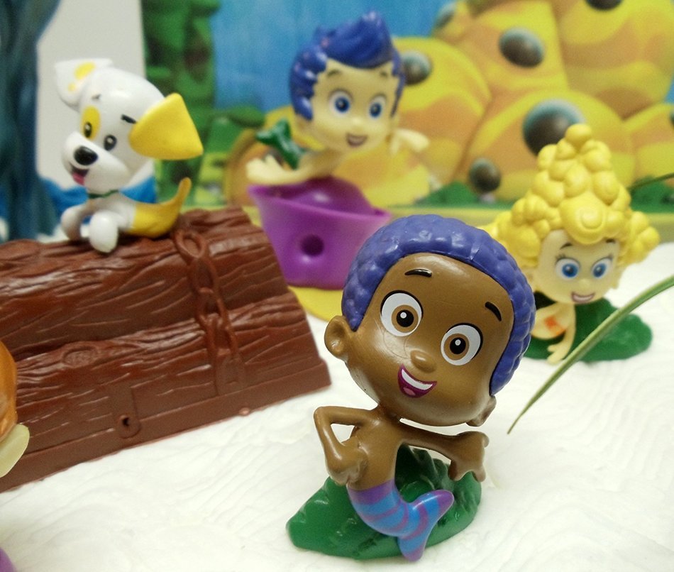 Bubble Guppies 20 Piece Birthday Cake Topper Set Featuring Gil, Bubble Puppy, Molly, Nonny, Goby, Mr. Grouper,... N7