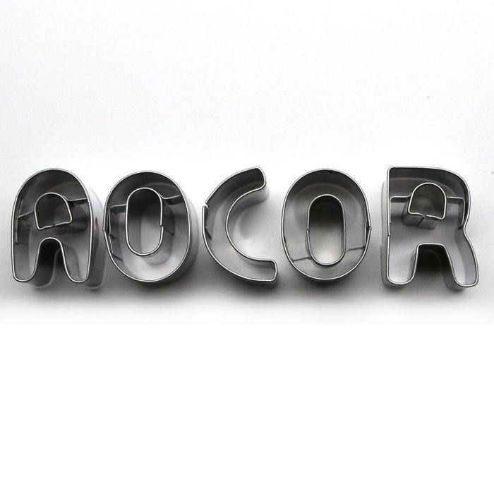 Aocor 26Pcs Mini Shaped Size Stainless Steel A-Z Alphabet Letters Biscuit Cookies Fondant Cutters Molds Backing... N2