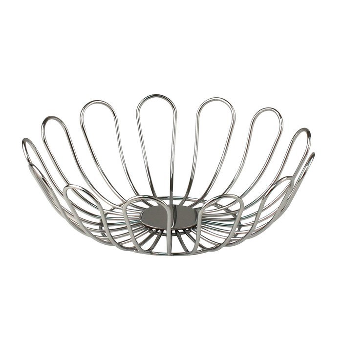 Spectrum Diversified Bloom Fruit Bowl, Satin Nickel N4