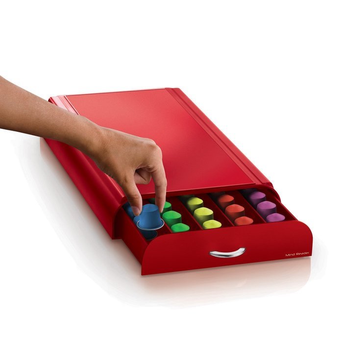 Mind Reader Anchor' Coffee Pod Storage Drawer for 50 Nespresso Capsules, White N74