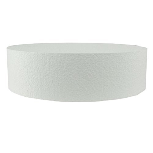 Oasis Supply 747007 Dummy Round Cake, 7" x 3", White