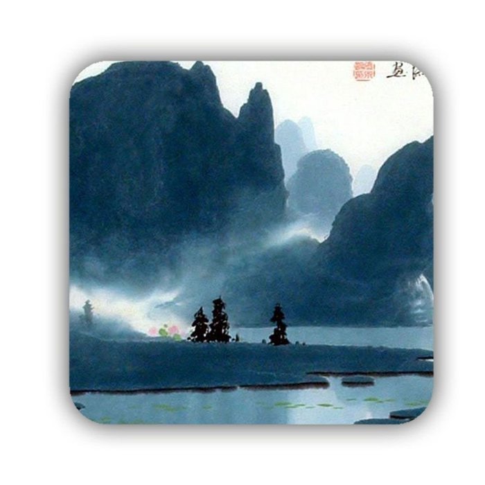Generic Beautiful Mdf Material Have With Asian Chinese Painting 1 Cup Coaster N7