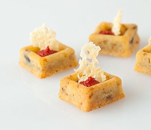Silikomart Orange Non Stick Mini Square Savarin - 28 Forms N2