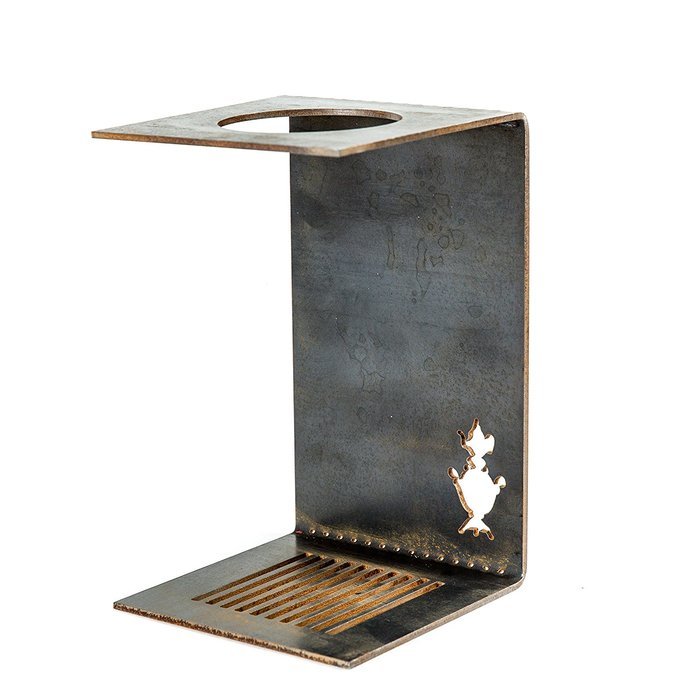 Handmade Industrial Steel Minimalist Pour-Over Coffee and Tea Dripper Stand