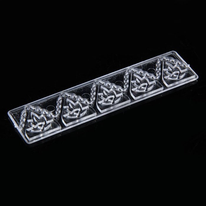 Chinatera 4Pcs Cake Fondant Frill Ribbon Embosser Sugar Craft Modelling Cutter Mold Decor Tool Set Decorating N3