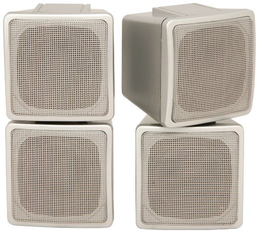 Y7 -2 WAY 100W COMPACT STEREO SATELLITE SPEAKERS AVAILABLE IN SILVER & BLACK N4