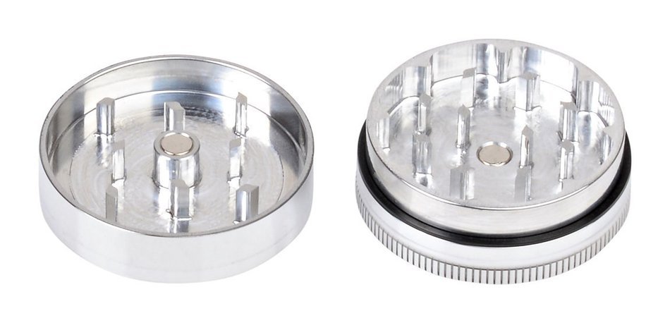 Cosmic Case 2 Piece Aluminum Herb Grinder Red Mini 38mm
