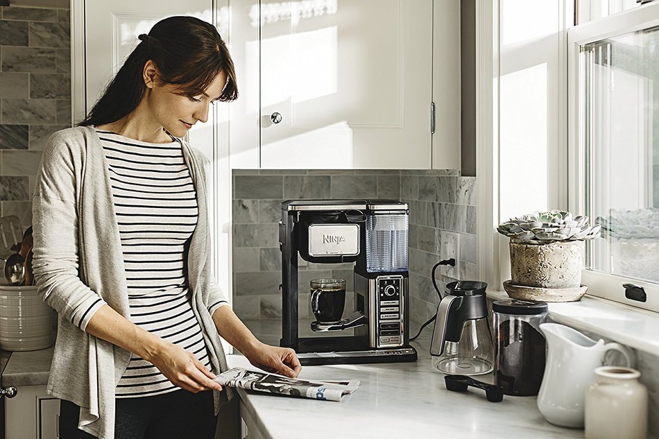 Ninja Coffee Bar Glass Carafe System (CF092) with Cookbook and Tumbler