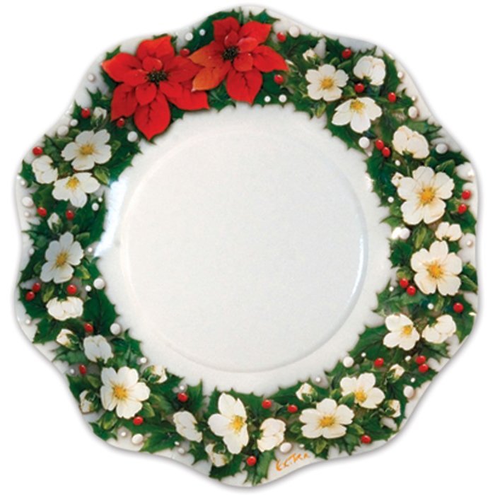 Poinsettia Small Bowls  (10/Pkg)