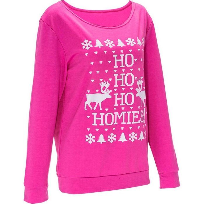 Xmas Pullover Shirt,Morecome Womens Christmas Printing Off Shoulder Sweatshirt (XL, Green) N10