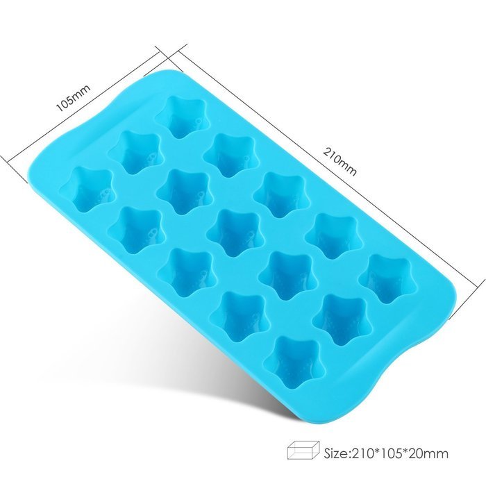 Deik 4 pieces Premium Silicone Molds for Candy, Chocolate, Ice Cube, Baking, Building of Cute Shell, Love Heart... N9