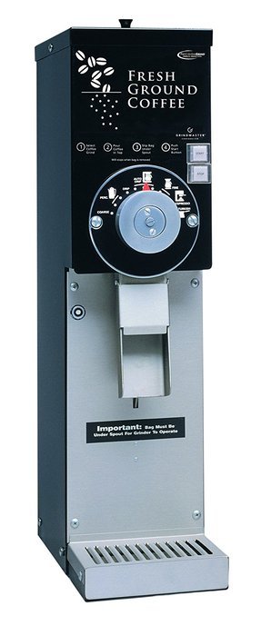 Grindmaster-Cecilware 890BS Retail Coffee Grinder with European Slicing Burrs for Precision Grinding, Black