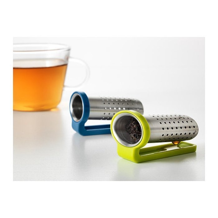 Ikea Sakkunnig Stainless Steel Tea Infusers/ Strainers, Blue, Light Green by Ikea N3