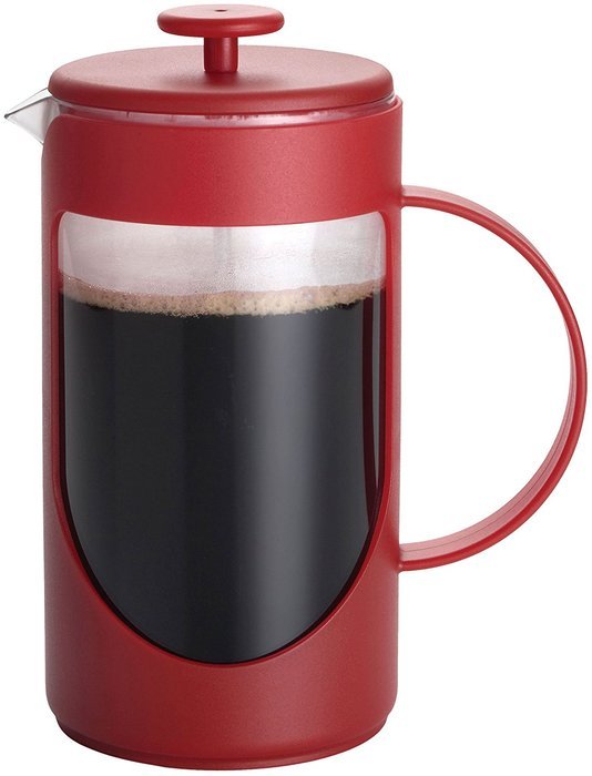 BonJour Coffee Unbreakable Plastic French Press, 12.7-Ounce, Ami-Matin(tm), Black