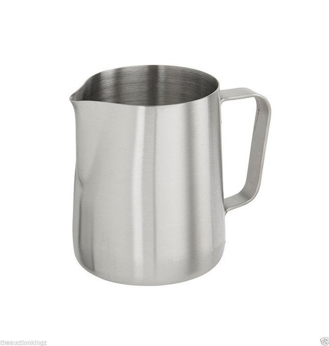 Freedi Stainless Steel Milk Frothing Pitcher Milk Cup for Espresso Machines Milk Frothers & Latte Art,12 Oz Silver... N5