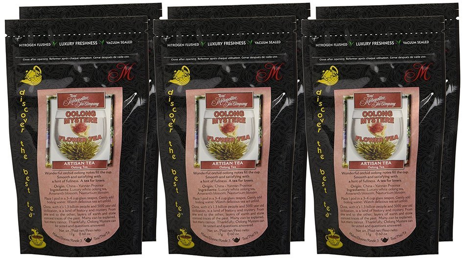 Metropolitan Tea Discovery Artisan Flowering Tea Pack, Oolong Mystere N4