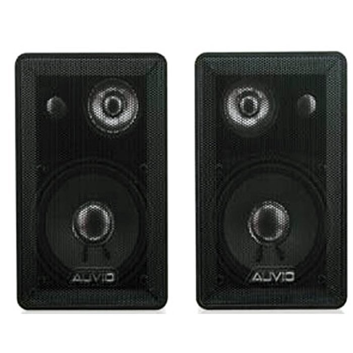 AUVIO 4-Inch 3-Way Indoor/Outdoor Speakers (Pair)