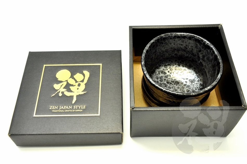 Japanese Mino Yaki ware Matcha Bowl Green Tea 11 / 11 / 8cm (4.3 / 4.3 / 3.1inch)[7315] N4