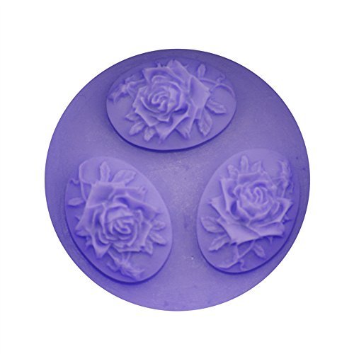 Let'S Diy 3 Round Roses Cake Molds Fondant Chocolate Silicone Mold Silicone Candy Moulds Cake Tools N3